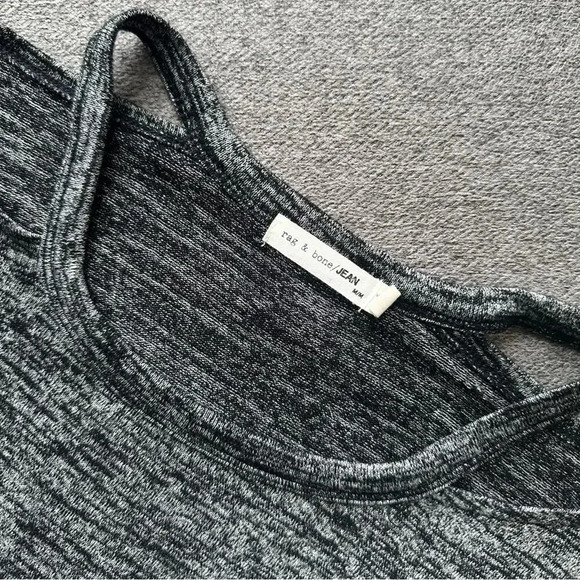 rag & bone Gray Lightweight Sweater Top Medium - Picture 3 of 4